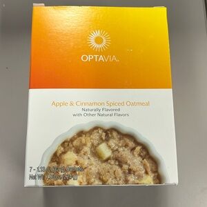 Optavia Apple and cinnamon spiced oatmeal.